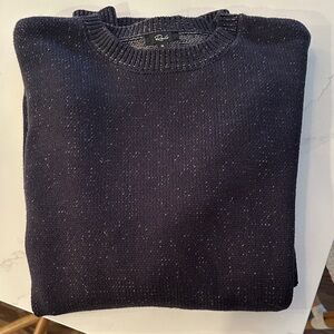 Rails Navy Speckled Crewneck Sweater